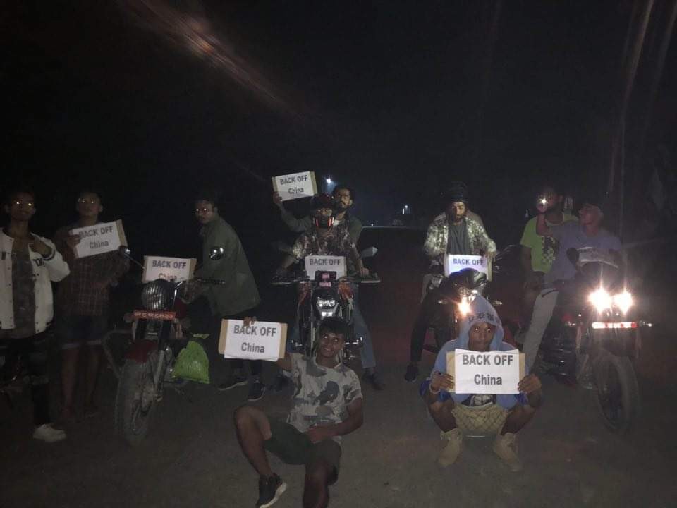 बर्दियामा युवाहरुकाे चीन विरुद्ध प्रदर्शन