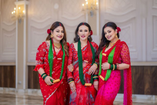 रेखा शाहको तीज गीतमा श्वेता र नीता (भिडियाे सहित)