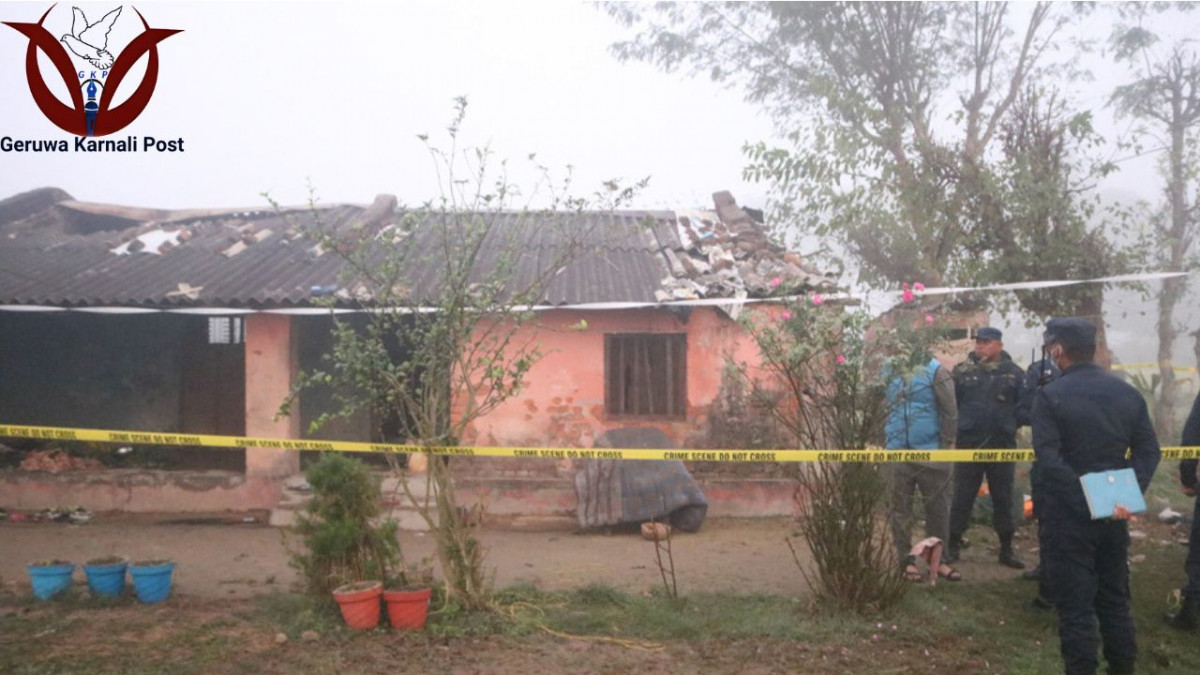 बर्दियाकाे गुलरियामा आगलागी, ४ जनाको मृत्यु, १ घाईते