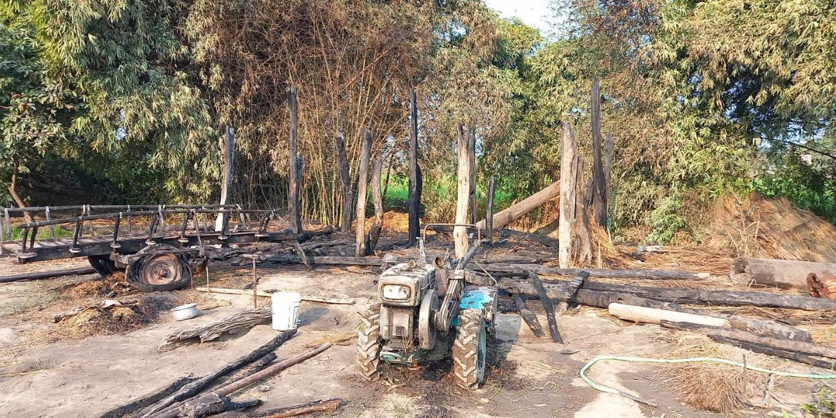आगलागी बाट सवा चार लाख वरावरको क्षति
