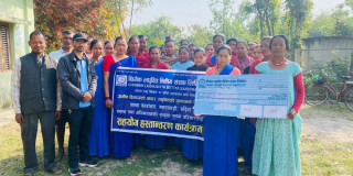 छिमेक लघुवित्त  मगरागाडी शाखाद्वारा बीमा दाबी रकम भुक्तानी