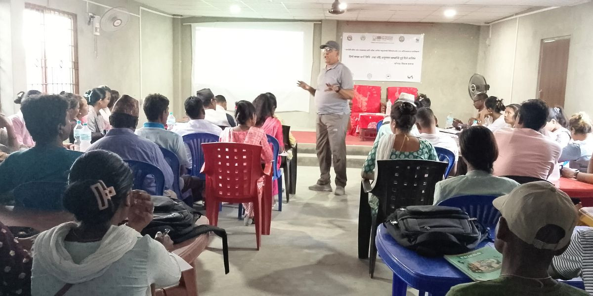 राजापुरमा दिगो माछा मार्ने विधि, नदी अनुगमन तथा नदी खण्ड सह–ब्यवस्थापन सम्वन्धि तालिम सञ्चालन