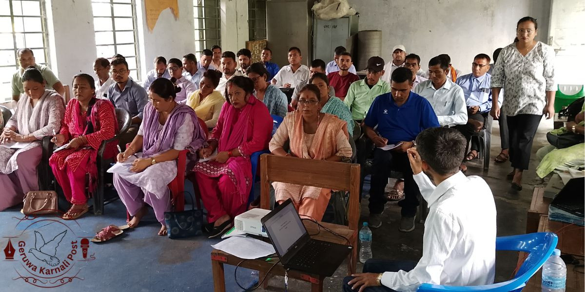 गेरुवाका शिक्षकहरुलाई शिक्षण आपूरण तथा द्रुत सिकाइ सहयोगसम्बन्धी अभिमुखीकरण