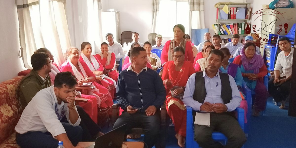 खानेपानी, सरसफाइ तथा स्वच्छता संरचनाहरूको मर्मत सम्भारकालागि तालिम